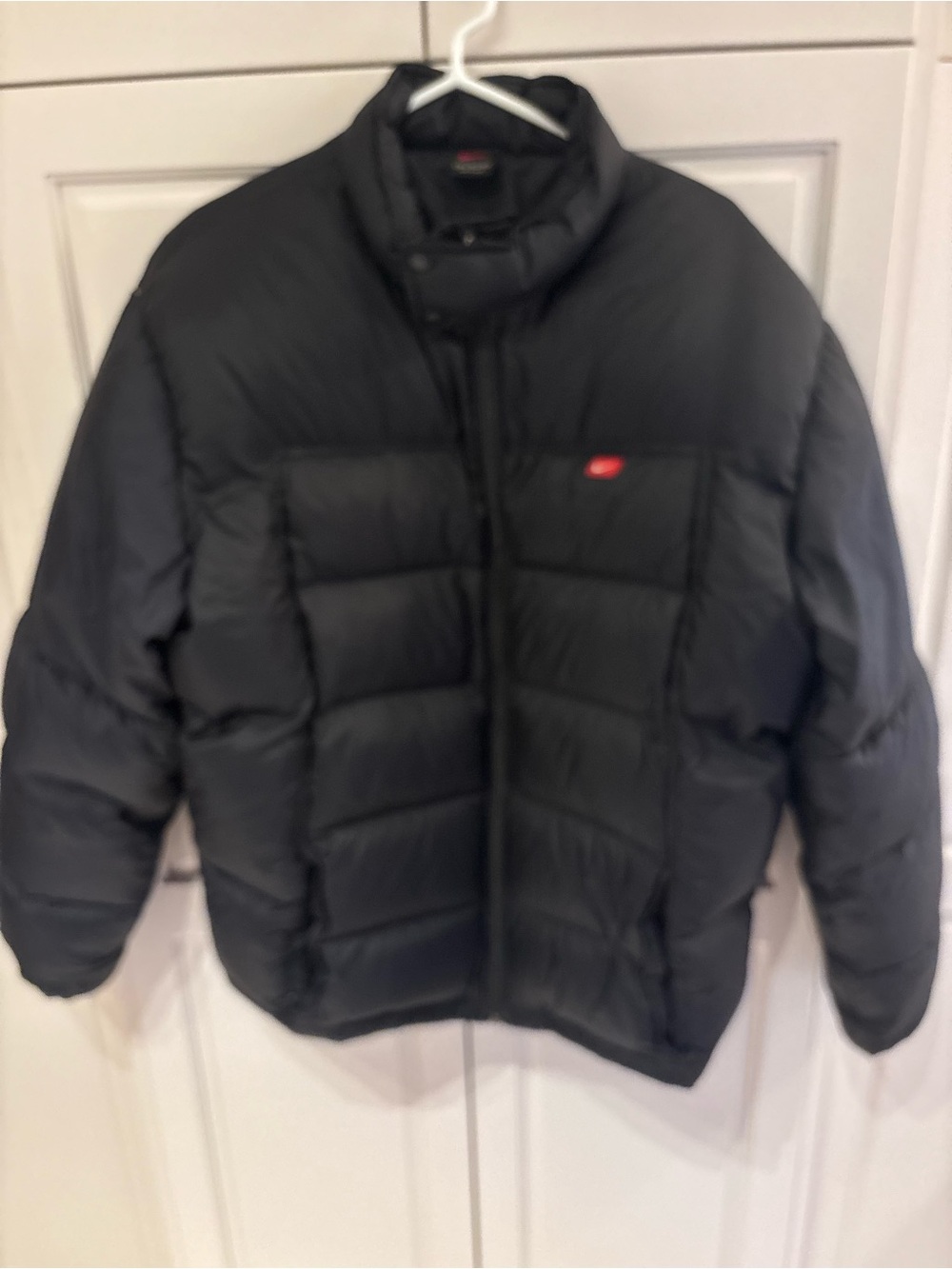 Vintage Nike down filled Black Puffer Jacket - Men's Insulated Winter Coat xl
